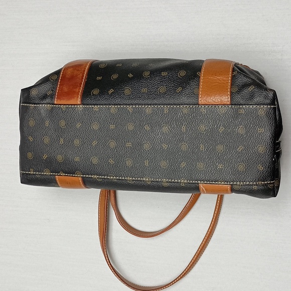 IL Nuovo Barocco Made in Italy Signature Brown Leather Handbag - Picture 5 of 5